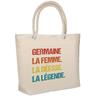 Beach Bag - PLANETEE - Germaine Goddess Legend Vintage - Printed Cotton France - Flexible Insulated - Large Capacity