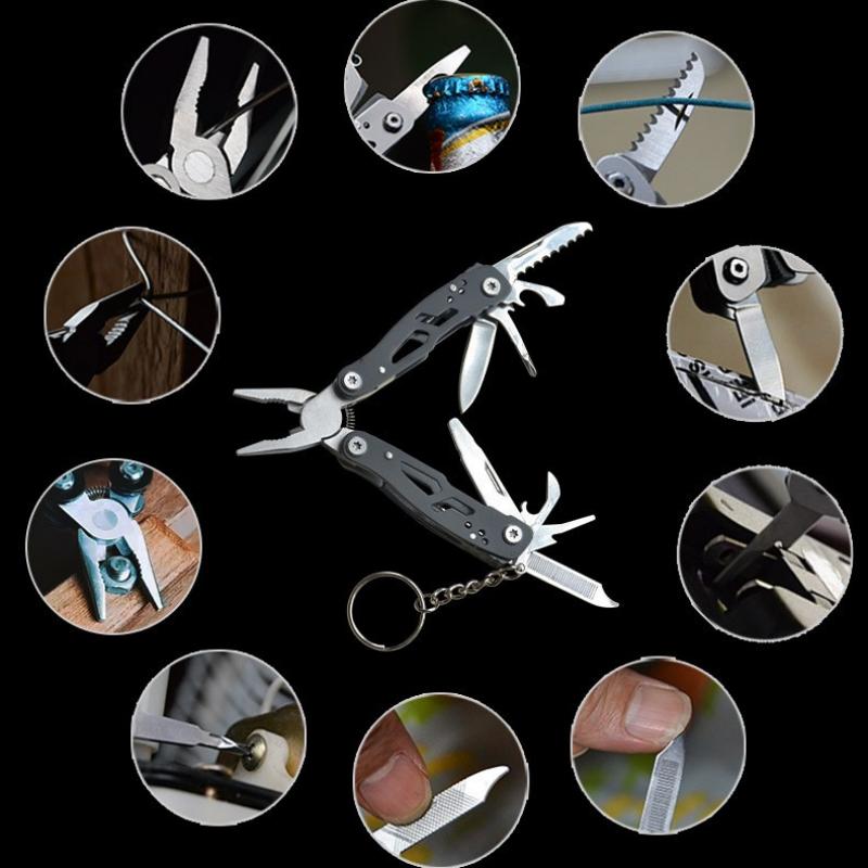 Outdoor Hunting Survival Rescue Tactical Multipurpose Repair Tool Folding Multi-tool Pocket Knife Pliers Mini Portable Fold