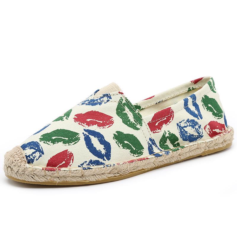 Scarpe da Uomo e da Donna in Tela e Lino Resistenti all'Usura: Scarpe da passeggio slip-on traspiranti, fatte a mano, casual