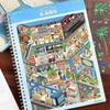 Herr. Papier Miniatur Szenen Sammlungsbuch 9.0 3D Puppenhaus Aufkleber DIY Kreativ Entspannend Gehirnjogging Basteln für Journal