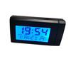 Car LCD Digital Display Clock Temperature 2 in 1 Auto Watch Thermometer Ornament