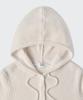 MUSINSA STANDARD WOMAN Women'S Soft Boucle Slim Hooded Knit [Ivory]