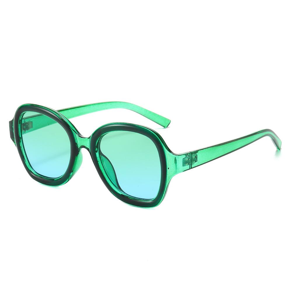 Y2k Pilot Sunglasses  New in Women Stylish Multicolor Gradient Beach Shades Trendy Brand Designer Green Sun Glasses