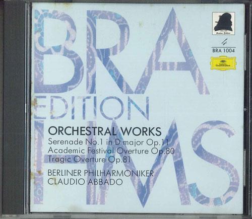 

CD CLAUDIO ABBADO - Orchestral Works4 BRA1004 POLYGLAM Japan Classical Used
