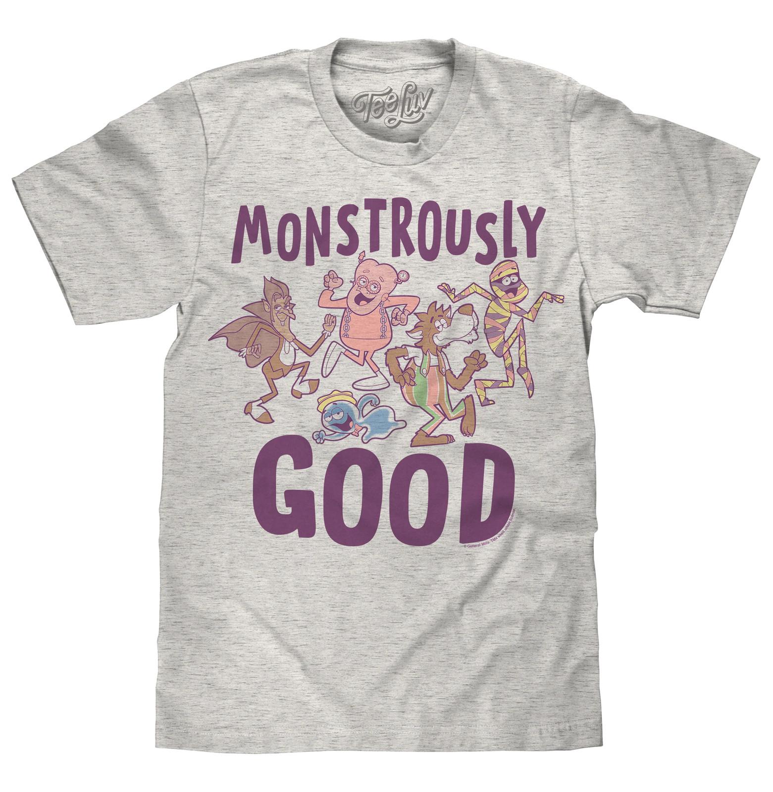 Monstrously Good General Mills Cereal Monster Cartoon Mascots Mens T Shirt S
