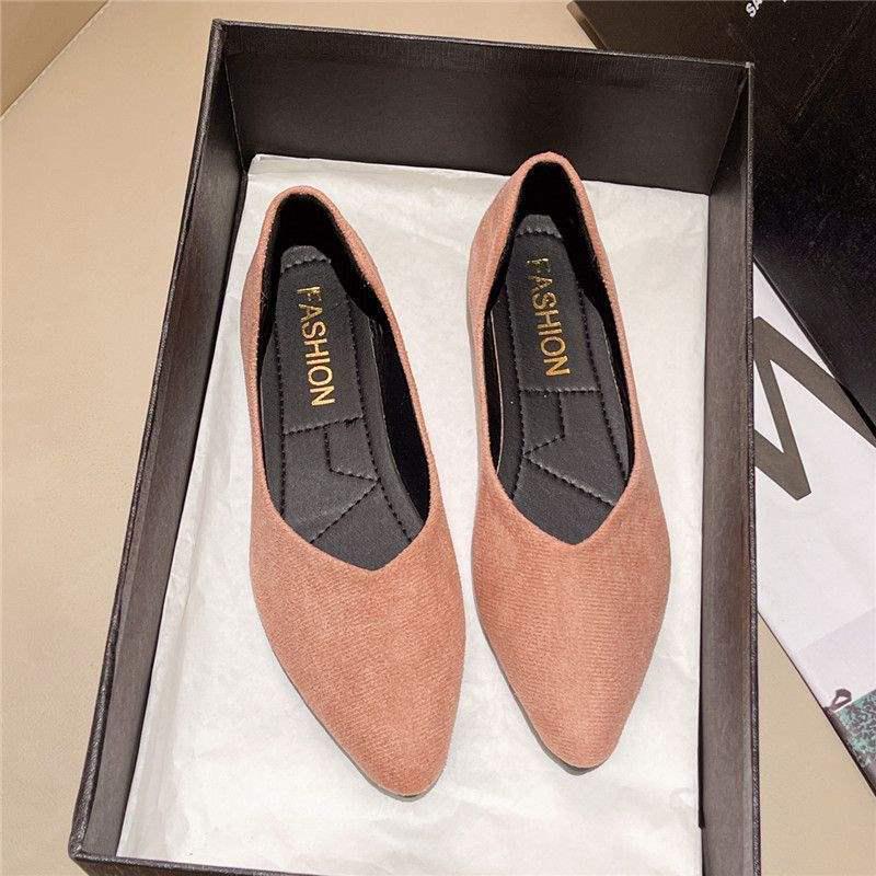 2025 Women's Pointed Toe Black Flats with Bow - Versatile Work Loafers