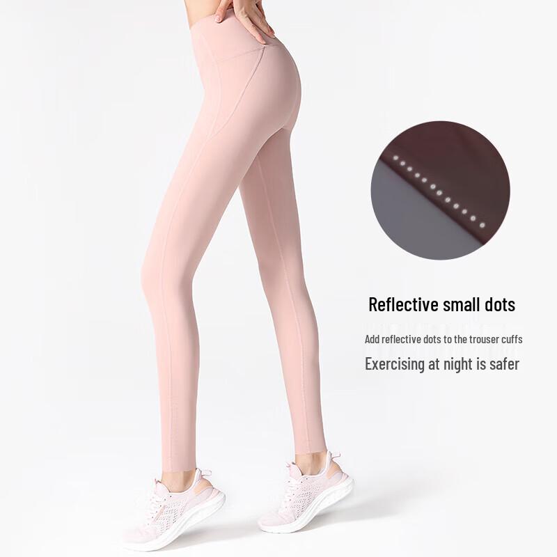 CAMEL Women's High-Waisted Seamless Yoga Leggings