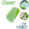 Thickened 37 Hole Honeycomb Ice Tray with Lid, Essential for Holiday Drinks and Frozen Desserts, Ice Mold, Refrigerator Ice Storage