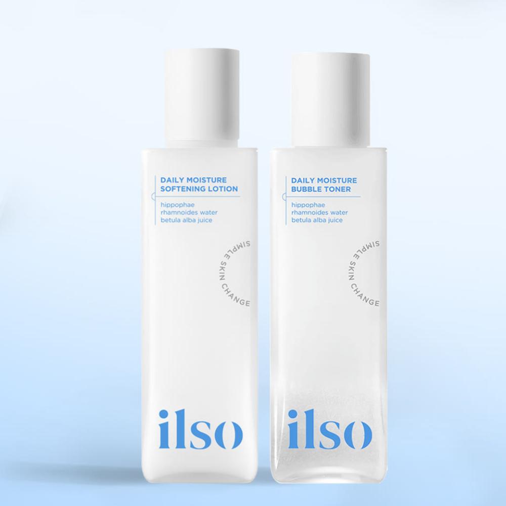 Ilso Daily Moisture Bubble Hydrating Toner 150ml & Lotion 150ml Set