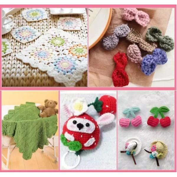 Crochet Set Multicolor Knitting Tool Set Contains 100 Pieces DIY Gadgets