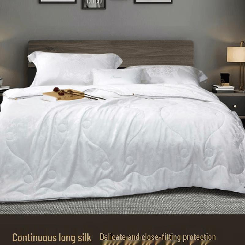 FUANNA Jacquard Mulberry Silk Summer Duvet 230x229cm