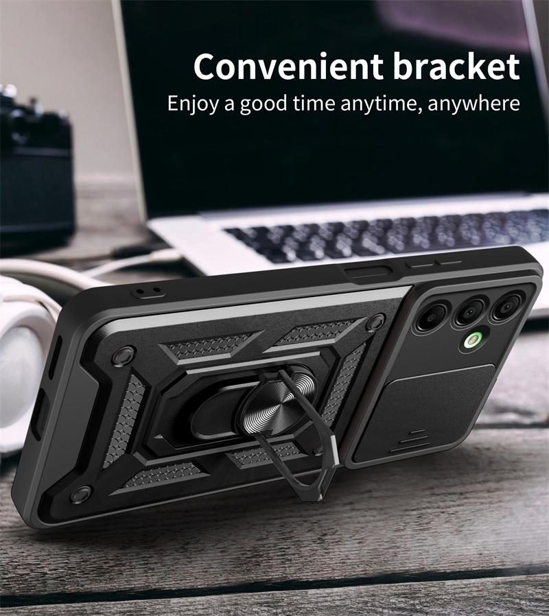 Camera Protection Fundas For Samsung Galaxy A16 A26 A36 A56 5G A06 4G Case Shockproof Armor Car Holder Magnetic Ring Phone Cover