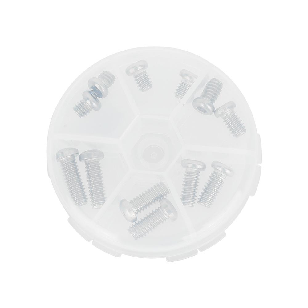 DSLR Camera 1/4 Mounting Screw Set with Storage Box for Photography Accessories