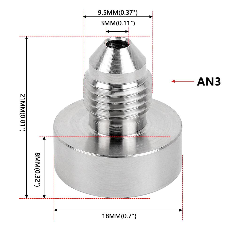 AN3 AN4 AN6 AN8 AN10 AN12 Stainless Steel Straight Male Weld Fitting Adapter Weld Bung Nitrous Hose Fitting HR069 Fuel System Fittings7