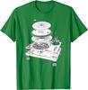 Turntable Exploded Blueprint DJ Graphic Tee Cotton Casual Short Sleeve TShirt