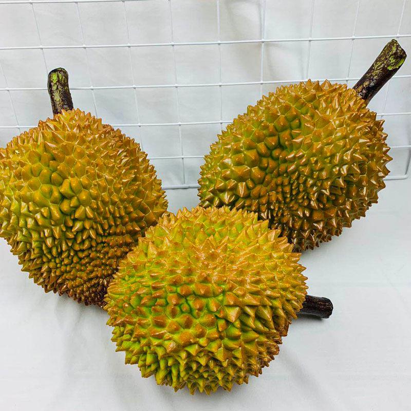 Ornamento Decorativo Frutto di Plastica Modello Durian per Casa e Fotografia