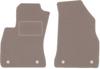 Beige Front Floor Mats For: Opel Combo D 0 (2011-2018)