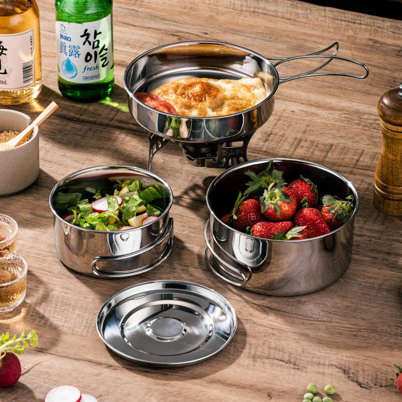 Hui Ling Yang 201 Stainless Steel Camping Cookware Set