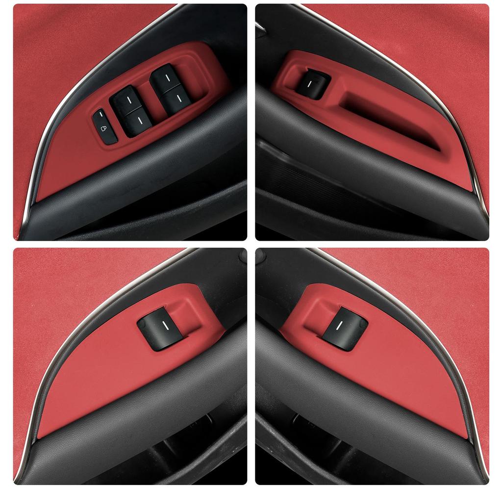 Silicone Pad for Xiaomi SU7 Car Window Lifter Panel and Door Switch Decoration