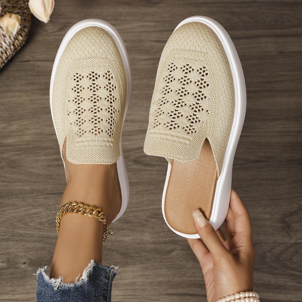 Fashion Women Slippers Casual Anti-slip Slip on Shoes Women Breathable Mesh Walking Slippers Anti-slip Comfortable Sandals Slides Women