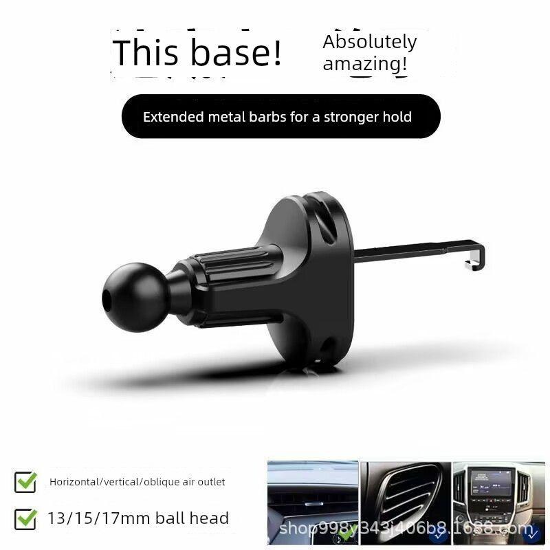 Car Mobile Phone Bracket Car Bracket Cartoon 2024 Car Air Outlet Mobile Phone Navigation Fixed Support Bracket Black clip