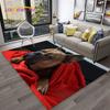 Cartoon French Pit Bull Dog Pet Carpet Rug for Home Living Room Bedroom Sofa Doormat Decor,kids Play Area Rug Non-slip Floor Mat