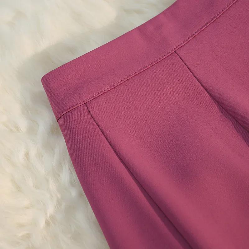 2025 Summer High Waist French Fishtail Midi Skirt for Women - Slim A-Line with Irregular Hem