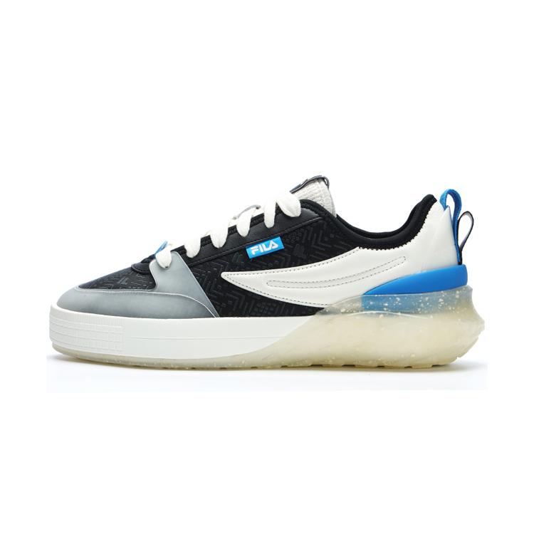 FILA Mixa Fabric Top Layer Cowhide TPU Dragon Scale Low-Top Sneakers Men sneakers Black F12M313201FBC