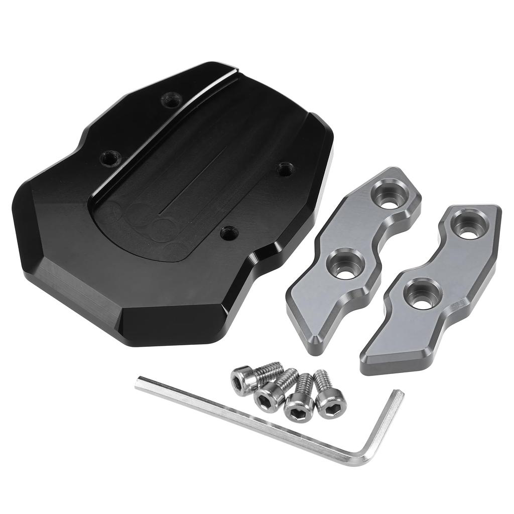 uxcell Motorcycle Kickstand Plate Pad Aluminum Alloy for Honda Adv-160 2022 Motorcycle Extension Foot