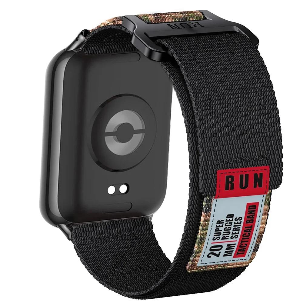 Prodyšný pásek pro Xiaomi Redmi Watch 4/5 Nylonová smyčka Vyměnitelný náramek Pásek pro chytré hodinky Mi Band 9/8 Pro Sportovní pásek