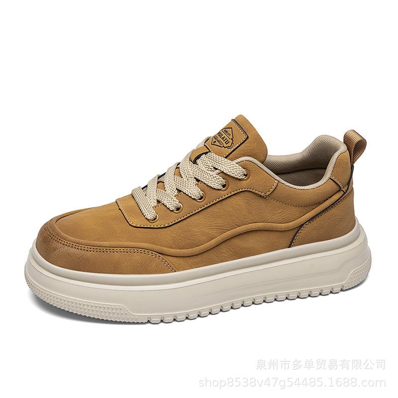Retro new autumn breathable and lightweight sports and leisure board shoes thick-soled high-tide shoes