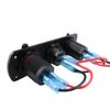 Wasserdichte 12V 3 Löcher Panel Dual USB Auto Ladegerät Steckdose Bunte Bildschirm Voltmeter Kombination Zubehör