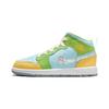 Air 1 Mid SE PS Recycled Grind Kids Sneakers Blue Glacier-Ice Citron-Pulse DX4370-400