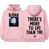 Bjork Rock Tour Concert 2026 Merch Hoodies Unisex Clothing Fashion Loose Long Sleeves Pullovers Hooded Sweatshirts Streetwear