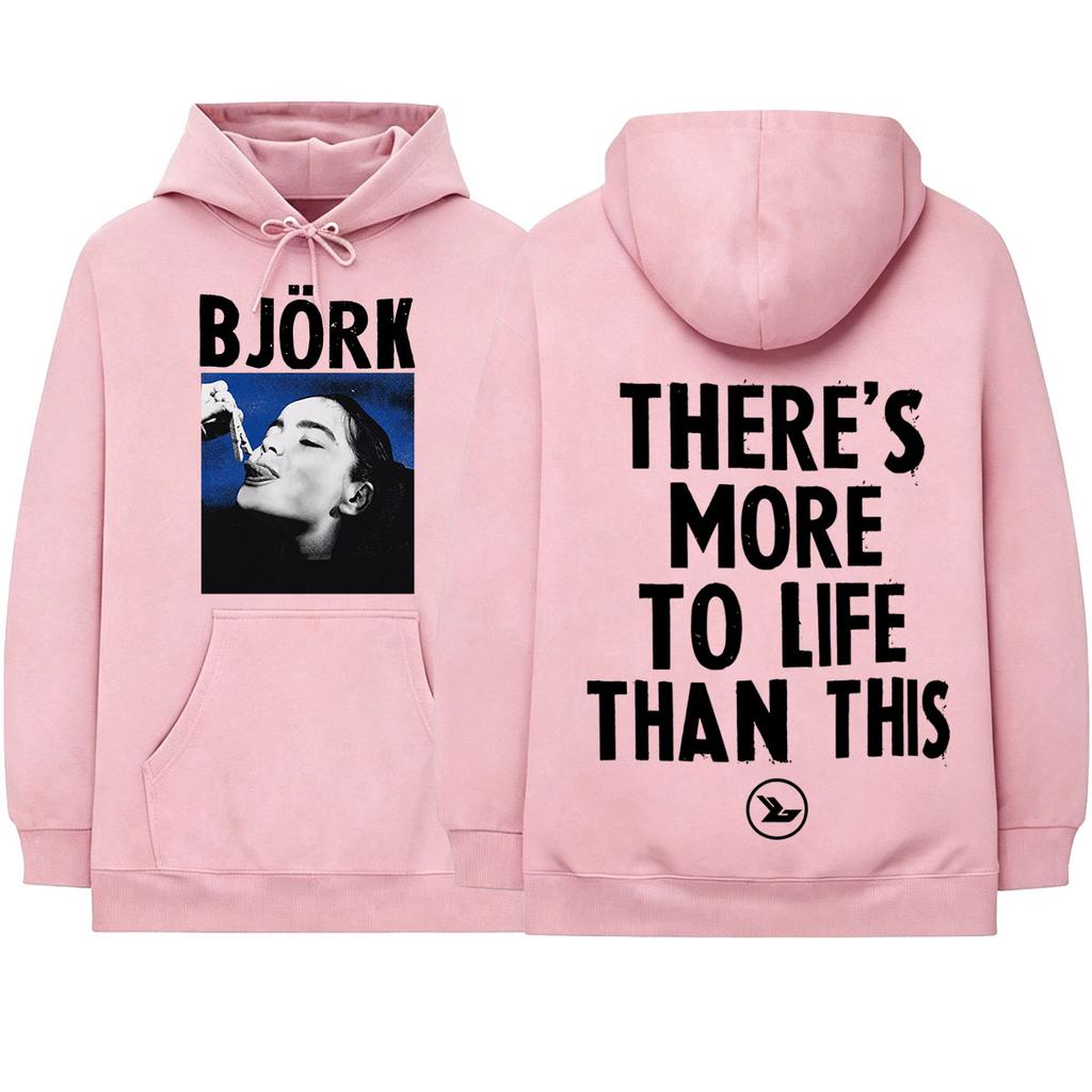 Bjork Rock Tour Concert 2026 Merch Hoodies Unisex Clothing Fashion Loose Long Sleeves Pullovers Hooded Sweatshirts Streetwear