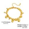 EUEAVAN Minimalist Love Pendant Bracelet for Women Stainless Steel Romantic Fat Heart Bracelets Festival Jewelry Gifts Wholesale