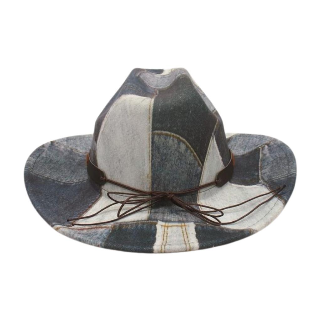 Ethnic Style Street Shot Design Sense Simple Western Travel Vacation Felt Hat Jazz Hat Retro Cowboy Top Hat