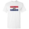 Missouri State Flag - Hometown Pride Local Souvenir Basic Cotton T-Shirt - White
