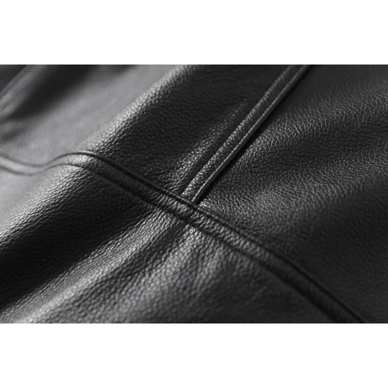 Chinese Size Genuine Leather Vest Men 100% Real Cowhide Slim Fit Motorcycle Vests Biker Sleeveless Jackets Spring Autumn Asian Size M595