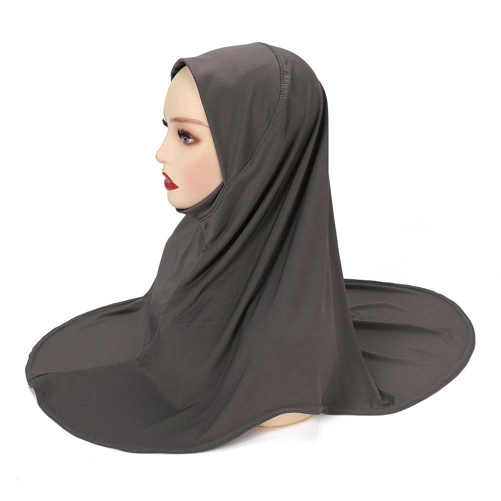 Women's Hijab, Arabian Hijab, Double Round Edge Hijab, Bottom Cap, High Elastic Scarf