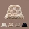 Plaid Checkered Winter Fisherman Hat Adjustable Checkered Basin Hat  Outdoor Activities