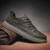 Fashion Men Casual Shoes Outdoor PU Leather Breathable Comfortable Lace-up Men's Shoes Summer Men Sneaker Male Loafers Tenis