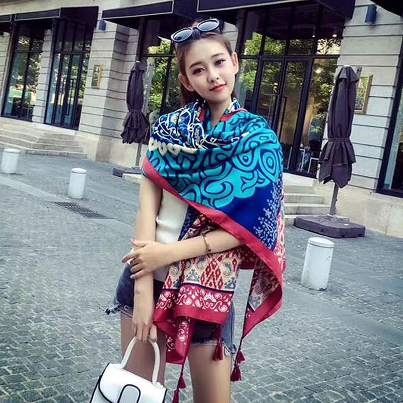 8 Styles 85X180Cm Travel Beach Sunscreen Scarve Bikini Large Shawl Sarong Wrap Scarf Women Brazilian Swimsuit Bathing Cover-Ups