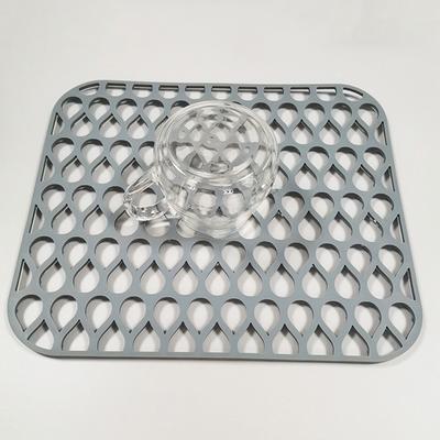 Kitchen Silicone Sink Mat Heat-Resistant Anti-Slip Dish Draining Pad Multifunctional Home Placemat Insulation Pad