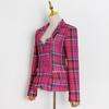 Women's Spring 2025 Korean Square Collar Diamond Backless Suit Jacket
