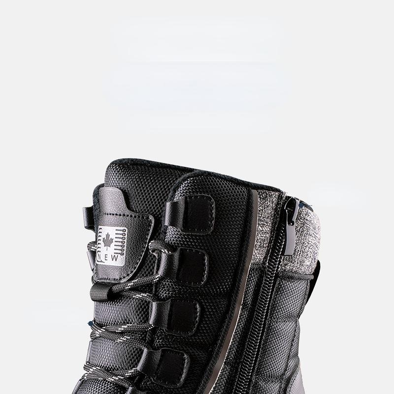 Winter Mens Short Boots Plus Plush Warm Waterproof Anti-skid Snow Boots Outdoor Casual Sports Skateboard Shoes for Men