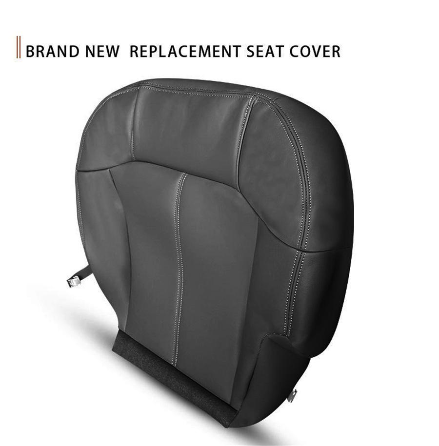 Driver Bottom Seat Cover PU Leather For 1999 To 02 Chevy Silverado 1500hd 2500hd