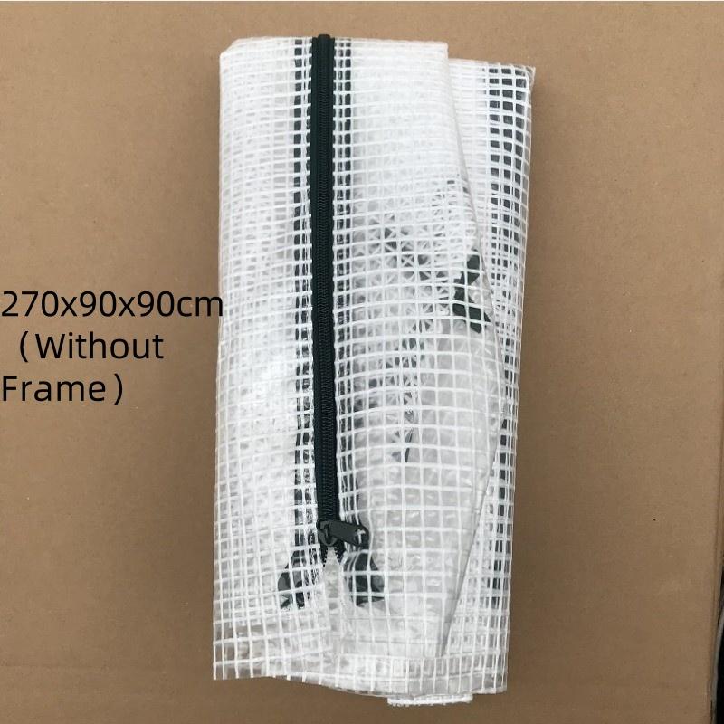 Tunnel Style Painted Steel Pipe Flower Rack Portable Succulent Greenhouse Potted Plants Growth Thermal Insulation Canopy