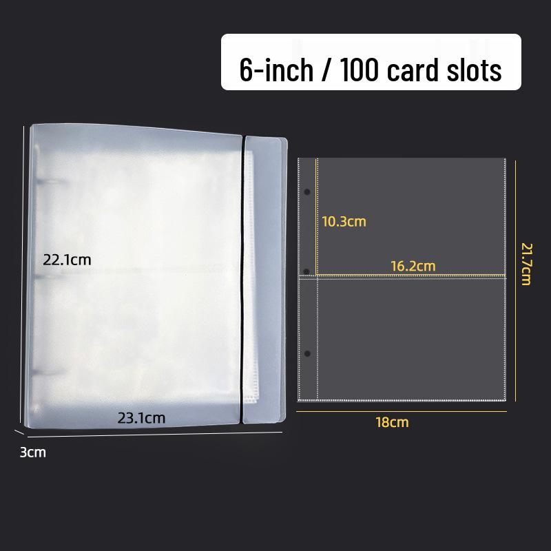 Korean Style Heart-Shaped Frosted A5 Binder Album - 3-Inch Instax Photo Book, Girly Star-Chasing Photo Storage