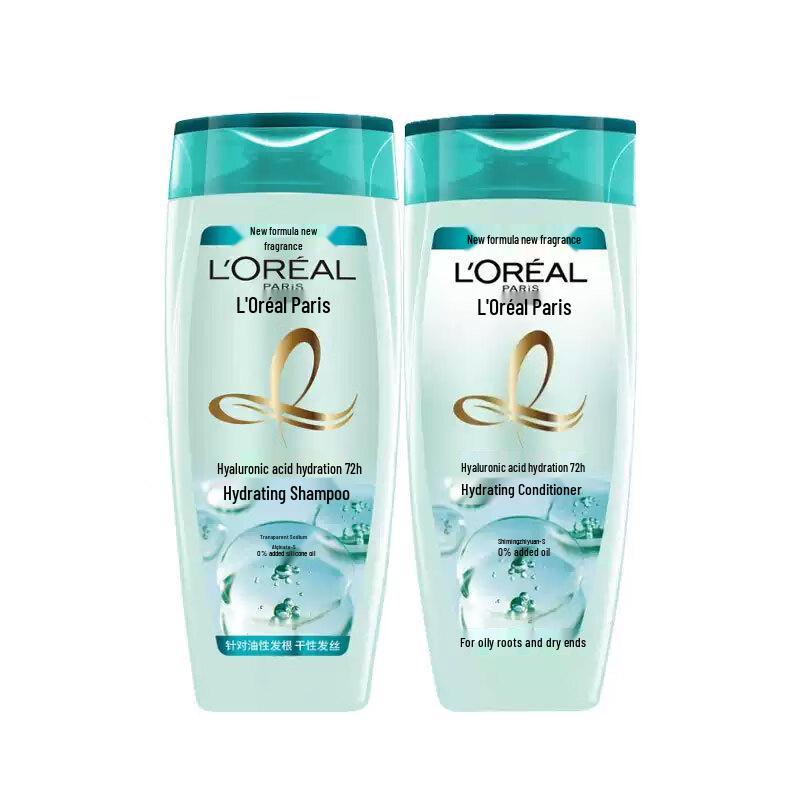 Набор увлажняющих шампуня и кондиционера L Oreal с гиалуроновой кислотой